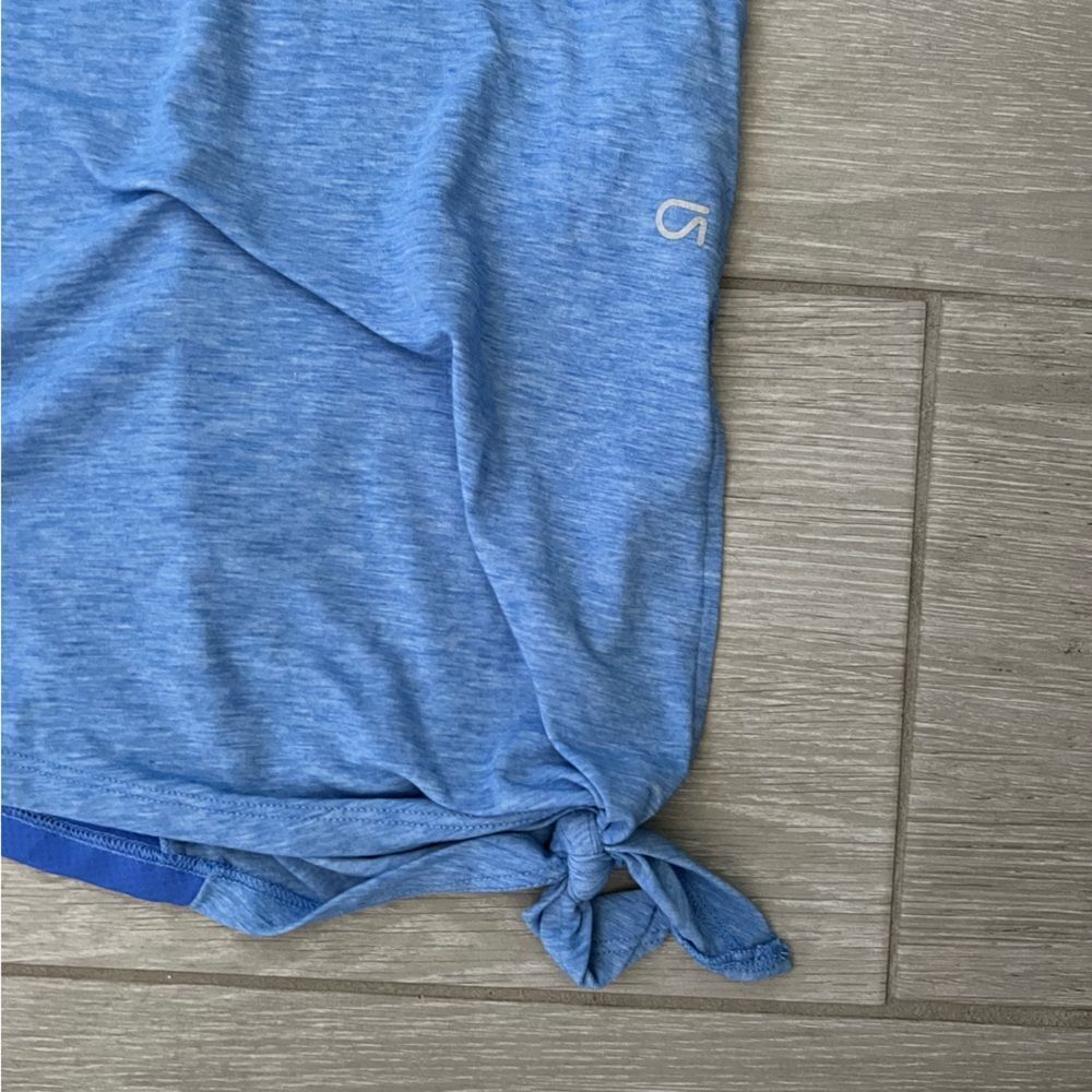 Gap Fit Breathe Side Tie Tank Top Size XS Blue - Picture 2 of 5